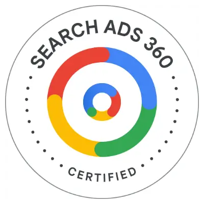 Kashif Mukhtar Google Search Ads 360 certified badge Kashif Mukhtar Google Search Ads 360 certified badge